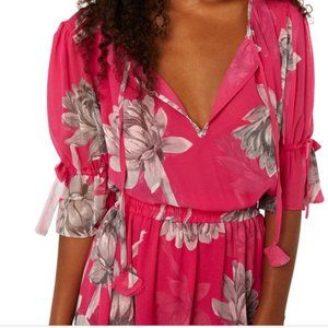 NEW! Misa Los Angeles Dariya Pink Floral Dress